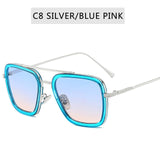 Vintage Steampunk Sunglasses Men Women Brand Designer Tony Stark Iron Man Goggles Retro Windproof Steam Punk Sun Glasses UV400