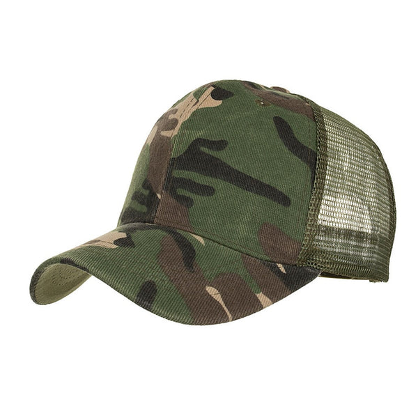 Summer Camouflage Mesh baseball Hats For Men Women Casual Hats sunshade outdoor sun hat Hip Hop Baseball Caps sunshade