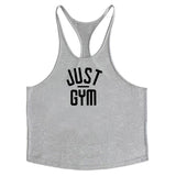 Brand Just Gym Clothing Mens bodybuilding stringer tank top fitness mens muscle vest Y back Sleeveless shirt sporting singlets