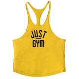 Brand Just Gym Clothing Mens bodybuilding stringer tank top fitness mens muscle vest Y back Sleeveless shirt sporting singlets