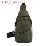 Men Waterproof  Bags Fashion Outdoor Male Crossbody Bag with  Interface Fashion Sports  Packs Anti-theft