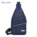 Men Waterproof  Bags Fashion Outdoor Male Crossbody Bag with  Interface Fashion Sports  Packs Anti-theft