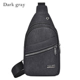 Men Waterproof  Bags Fashion Outdoor Male Crossbody Bag with  Interface Fashion Sports  Packs Anti-theft