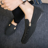 2019 Spring New Men's Shoes Guy Casual Shoes Lazy Set of Feet Peas Shoes Men's Striped Fashion Hot Sale