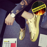 2019 Winter Men's Vulcanize Shoes Korean fashion Joker tide social spirit guy plus velvet cotton men shoes sneakers Yasilaiya