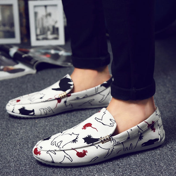 New net red tide shoes lazy shoes breathable peas shoes social spirit guys men's shoes