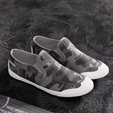 OLOME Fashion Men's Shoes Casual Chic Social Spirit Guy Shoes Men Korean Version Of The Wild Canvas Shoes