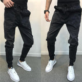 Autumn Spirit Guy black jeans male fashion tide men bunch pants net red the same hundred thin pants
