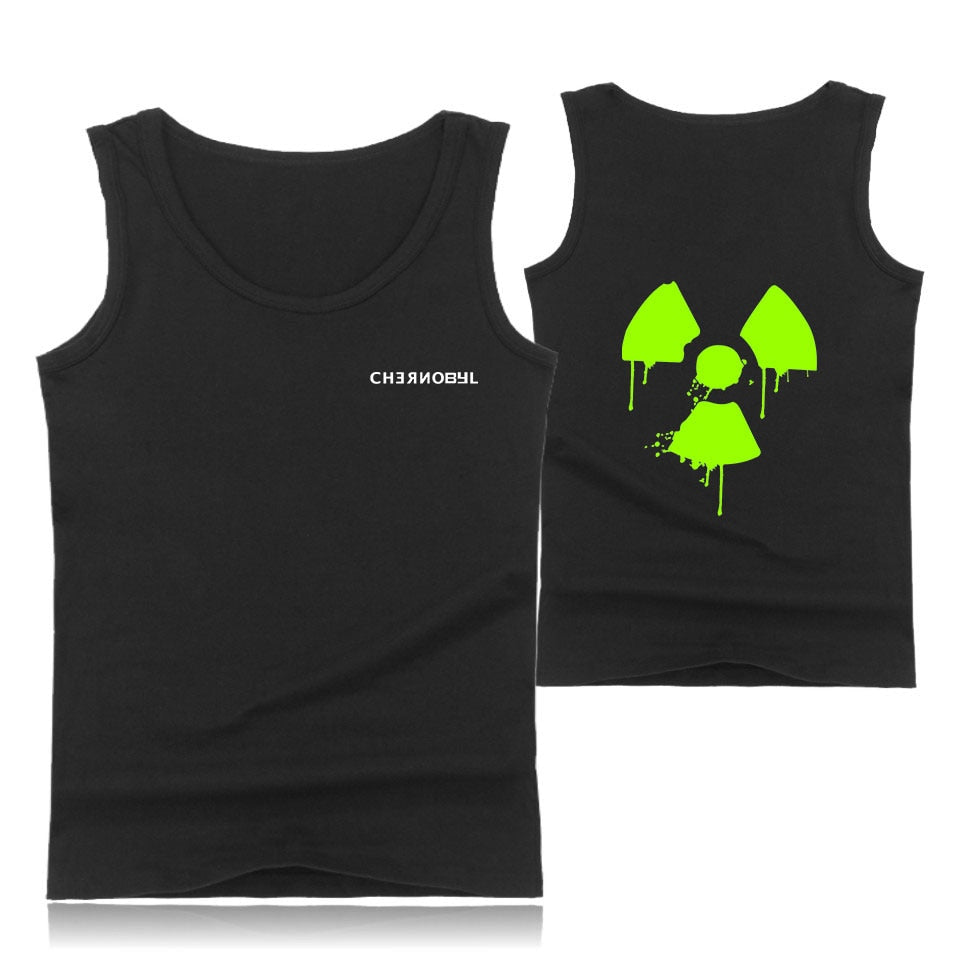 Frdun Tommy CHERNOBYL printed Cool fashion Tank Tops New casual comfortable Popular Summer O-neck Summer Sleeveless Men/Women
