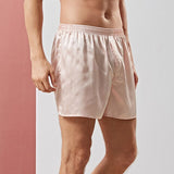 Summer Breathable Solid Color Shorts Elastic Waist Man Sleep Bottoms Silky Homme Boxers Lounge Sleepwear Nightwear