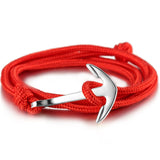Wholesale Summer Style Nylon Rope Chain & Link Bracelets Popular Jewelry Anchor Bracelets for Women Men 2018 Hot Sale