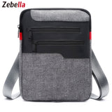 Zebella Casual Mens Messenger Shoulder Bag For iPad Satchel Nylon Travel Business Briefcase Chest Pack Handbag Sacoche Homme