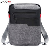 Zebella Casual Mens Messenger Shoulder Bag For iPad Satchel Nylon Travel Business Briefcase Chest Pack Handbag Sacoche Homme