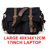 Burminsa Canvas Leather Men Messenger Bags I AM LEGEND Will Smith Big Satchel Shoulder Bags Male Laptop Briefcase Travel Handbag