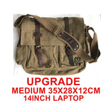 Burminsa Canvas Leather Men Messenger Bags I AM LEGEND Will Smith Big Satchel Shoulder Bags Male Laptop Briefcase Travel Handbag