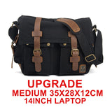 Burminsa Canvas Leather Men Messenger Bags I AM LEGEND Will Smith Big Satchel Shoulder Bags Male Laptop Briefcase Travel Handbag