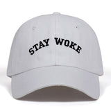 High Quality Brand STAY WOKE Letter Snapback Cap 100% Cotton Baseball Cap For Adult Men Women Hip Hop Dad Hat Bone Garros