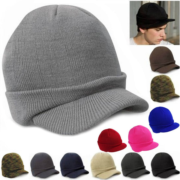 11 Colors Men Women Knit Baggy Oversize Winter Hat Ski Slouchy Chic Baseball Cap Hot!