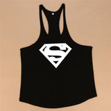 New Arrivals Bodybuilding stringer tank top Superman Gyms sleeveless shirt men Fitness Vest Singlet sportswear workout tanktop