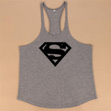 New Arrivals Bodybuilding stringer tank top Superman Gyms sleeveless shirt men Fitness Vest Singlet sportswear workout tanktop