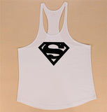 New Arrivals Bodybuilding stringer tank top Superman Gyms sleeveless shirt men Fitness Vest Singlet sportswear workout tanktop