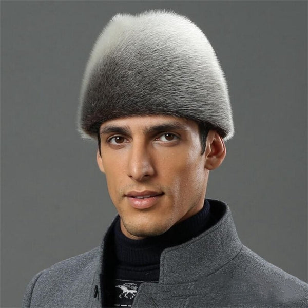 IANLAN Deluxe Men Full-pelt Sea-Lion Furskin President Cap Real Sea-Lion Fur Fedora Hats Winter Outdoor Gentleman's Hat IL00240