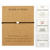 Love Hearts Infinity Wish Charms Adjustable Bracelets Red String Rope Women Men Unisex Trendy Handmade Jewelry Christmas Gift