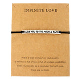 Love Hearts Infinity Wish Charms Adjustable Bracelets Red String Rope Women Men Unisex Trendy Handmade Jewelry Christmas Gift