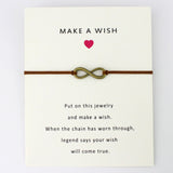 Love Hearts Infinity Wish Charms Adjustable Bracelets Red String Rope Women Men Unisex Trendy Handmade Jewelry Christmas Gift