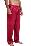 Mens Silk Satin Pajamas Pyjamas Pants Lounge Pants Sleep Bottoms Size S-XL Plus