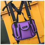 Men Function Tactical Chest Bag New Fashion Unisex Chest Rig Hip Hop Streetwear Cross Back-pack Women Solid Waist Shoulder Bag