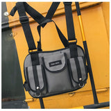 Men Function Tactical Chest Bag New Fashion Unisex Chest Rig Hip Hop Streetwear Cross Back-pack Women Solid Waist Shoulder Bag