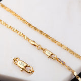 Unisex Gold silver Color Chain collares necklace for women men Flat snake Link Chain Lobster Clasp Jewelry Drop Shipping