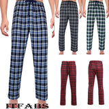New Men's Ladies Fashion Loose Sleep Bottoms Plaid Flannel Lounge/Pajama PJ Pants Size M-2XL Bottoms Casual Pants