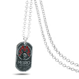 PC Game Metro Exodus 2033 Necklace Dog Tag Pendant Leather Metal Chain Men Necklaces Charm Gifts for Kids Games Jewelry