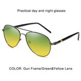 Psacss Classic Pilot Photochromic Sunglasses Men Driving Clear Polarized Lens Sun Glasses Male Vintage Brand Sunglass Oculos UV