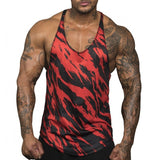 Men Muscle Training Tanks printed Sport Tanks sleeveless Undershirt Tank Top Gym Tee Shirt  Bodybuilding  Fitness Vest 4 colors