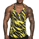 Men Muscle Training Tanks printed Sport Tanks sleeveless Undershirt Tank Top Gym Tee Shirt  Bodybuilding  Fitness Vest 4 colors