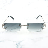 Trendy Small Sunglasses for Men Tint Carter Glasses Frame for Women Small Nose Pad Sun Glasses for Decoration Eyewear 827
