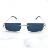 Trendy Small Sunglasses for Men Tint Carter Glasses Frame for Women Small Nose Pad Sun Glasses for Decoration Eyewear 827