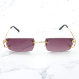 Trendy Small Sunglasses for Men Tint Carter Glasses Frame for Women Small Nose Pad Sun Glasses for Decoration Eyewear 827