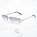 Trendy Small Sunglasses for Men Tint Carter Glasses Frame for Women Small Nose Pad Sun Glasses for Decoration Eyewear 827