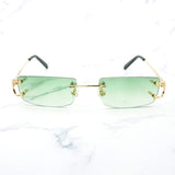 Trendy Small Sunglasses for Men Tint Carter Glasses Frame for Women Small Nose Pad Sun Glasses for Decoration Eyewear 827