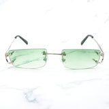 Trendy Small Sunglasses for Men Tint Carter Glasses Frame for Women Small Nose Pad Sun Glasses for Decoration Eyewear 827