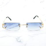 Trendy Small Sunglasses for Men Tint Carter Glasses Frame for Women Small Nose Pad Sun Glasses for Decoration Eyewear 827