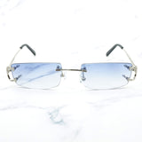 Trendy Small Sunglasses for Men Tint Carter Glasses Frame for Women Small Nose Pad Sun Glasses for Decoration Eyewear 827