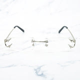 Trendy Small Sunglasses for Men Tint Carter Glasses Frame for Women Small Nose Pad Sun Glasses for Decoration Eyewear 827