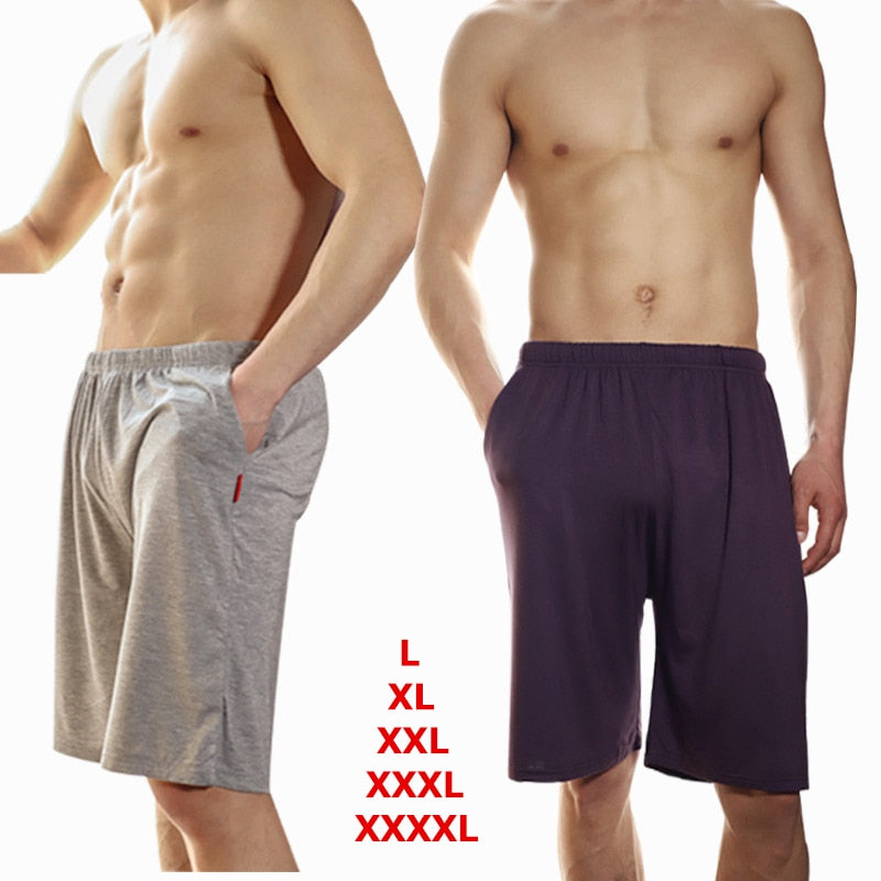 L-4XL Men Sleepwear Shorts Pants Large Size Soft Modal Men Nightwear Mens Cotton Pajama Pants Casual Home Pants Pijama Hombre