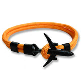 HOMOD 2019 New Fashion Plane Anchor Bracelets Men Charm Chain 550 Paracord Bracelet Jewelry Male Wrap Metal Sport Anchor Hooks